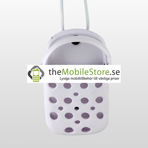 Foam Rubber Slipper hållare till iPhone 4G (Vit)