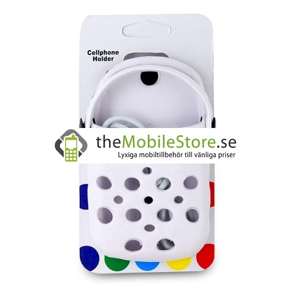 Foam Rubber Slipper hållare till iPhone 4G (Vit)