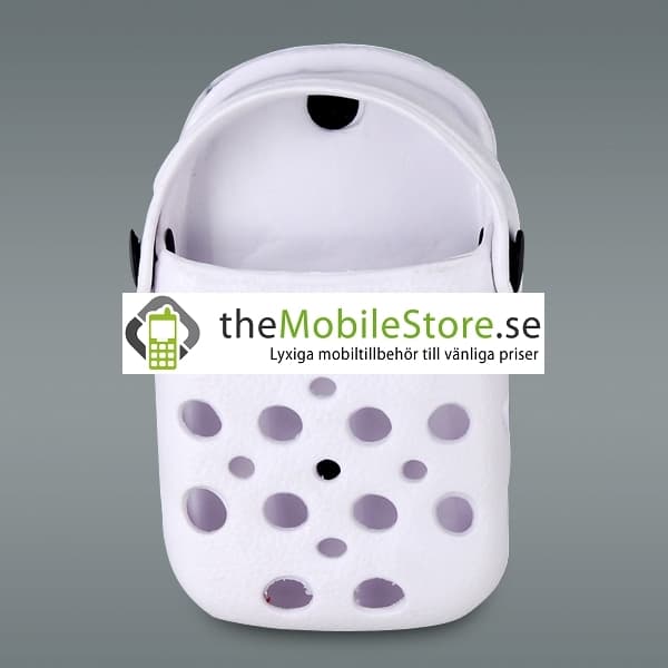 Foam Rubber Slipper hållare till iPhone 4G (Vit)