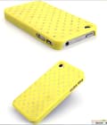 Miniatyrbild 2 av 4: Diamond Baksideskal till Apple iPhone 4S/4 + Skrmskydd (Gul)
