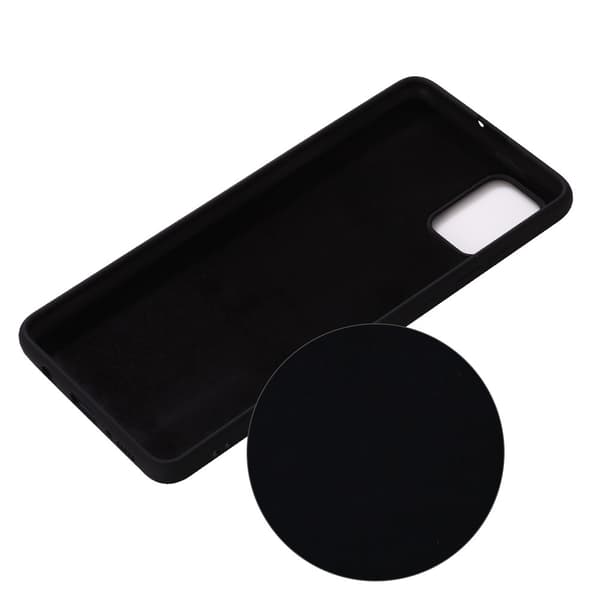 Flexible Liquid Silicone Mobilskal Samsung Galaxy A51 5G - Svart