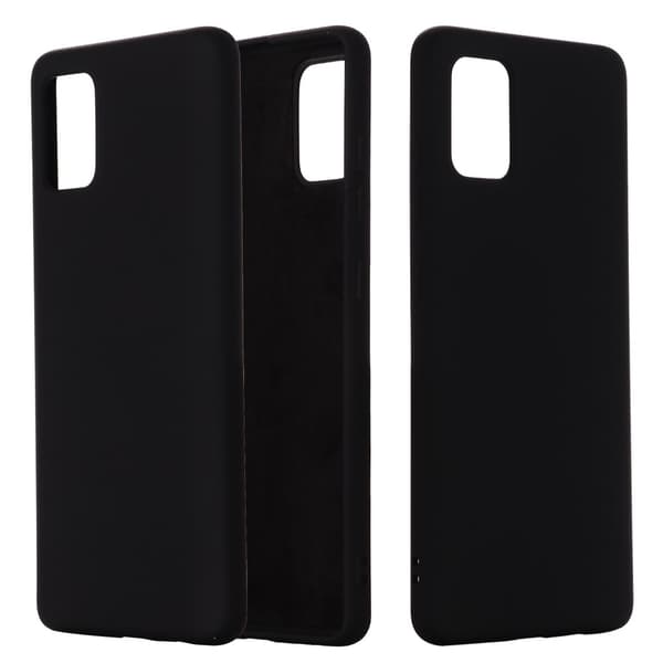 Flexible Liquid Silicone Mobilskal Samsung Galaxy A51 5G - Svart