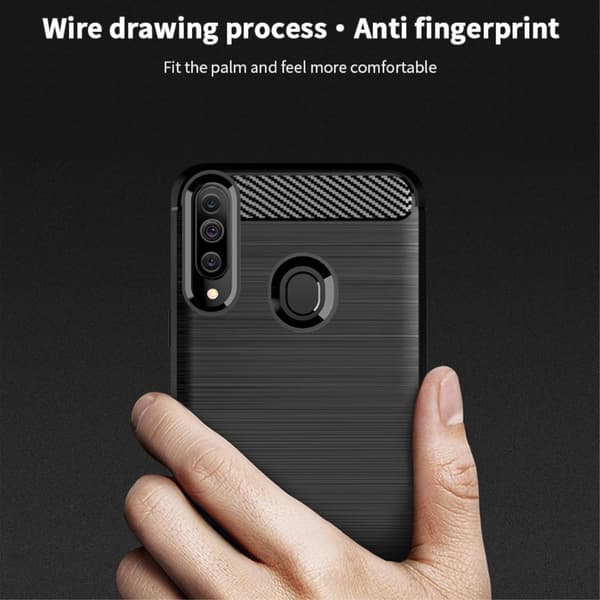 MOFI Carbon Fiber Samsung Galaxy A20s - Blå