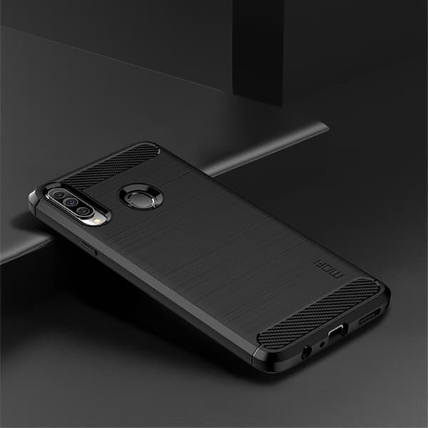 MOFI Carbon Fiber Samsung Galaxy A20s - Blå