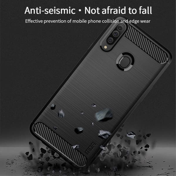 MOFI Carbon Fiber Samsung Galaxy A20s - Blå