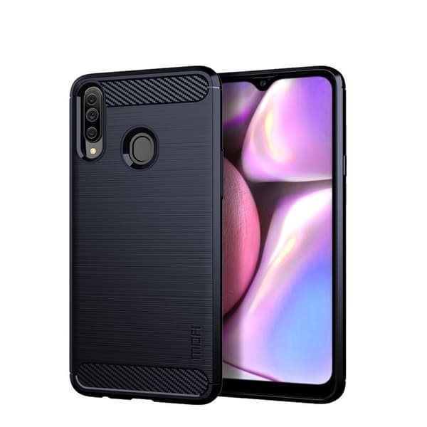 MOFI Carbon Fiber Samsung Galaxy A20s - Blå