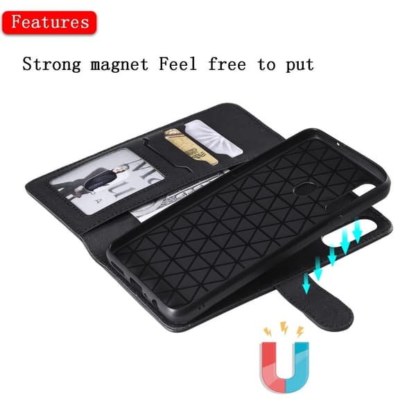Detachable 2-in-1 Plånboksfodral Samsung Galaxy A20s - Svart