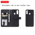 Miniatyrbild 7 av 8: Detachable 2-in-1 Plånboksfodral Samsung Galaxy A20s - Svart