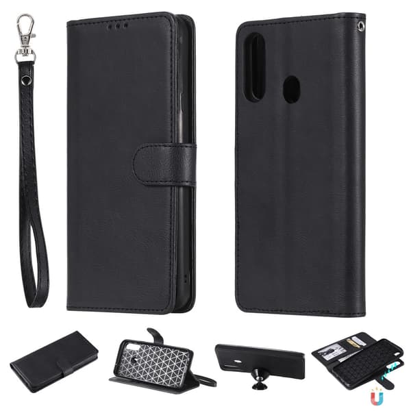 Detachable 2-in-1 Plånboksfodral Samsung Galaxy A20s - Svart