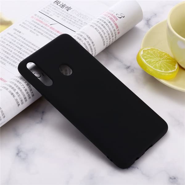Liquid Silicone Mobilskal Samsung Galaxy A20s - Svart