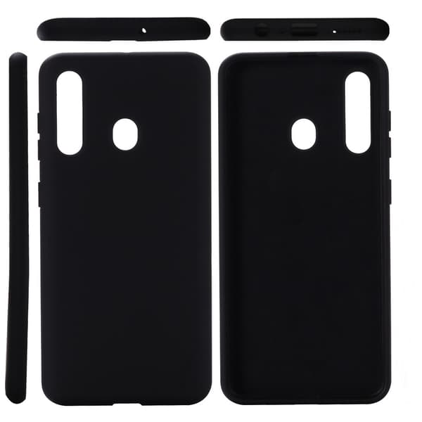 Liquid Silicone Mobilskal Samsung Galaxy A20s - Svart