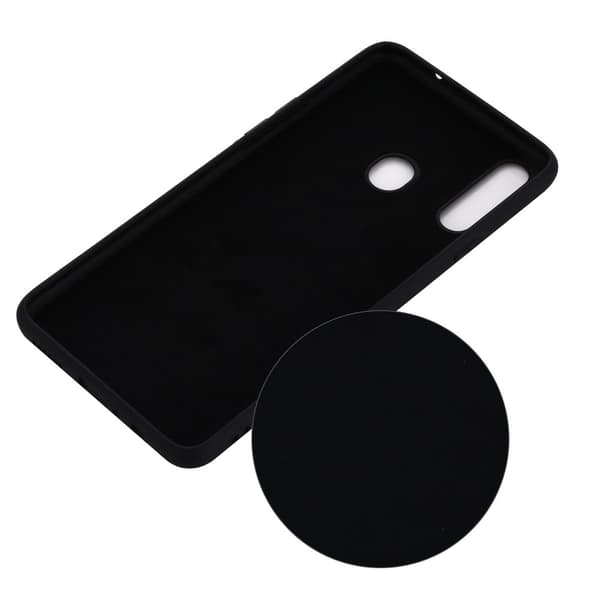 Liquid Silicone Mobilskal Samsung Galaxy A20s - Svart