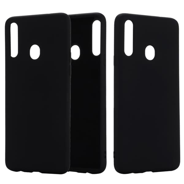 Liquid Silicone Mobilskal Samsung Galaxy A20s - Svart