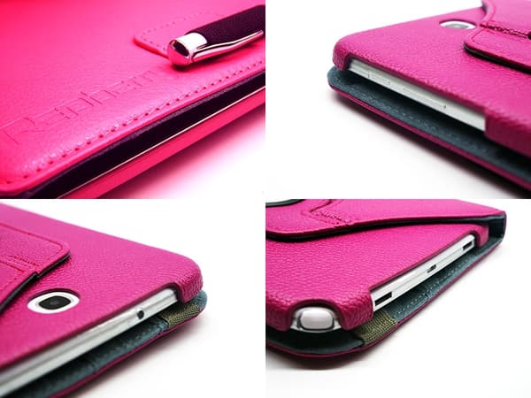 Redberry Rotating Fodral till Samsung Galaxy Note 8,0 N5100 (Magenta)