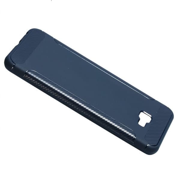 Carbon Brushed Mobilskal till Samsung Galaxy J4 Plus - Blå
