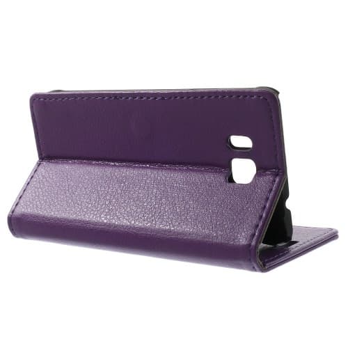 Lychee Embossed Plånboksfodral till Samsung Galaxy Alpha - Lila