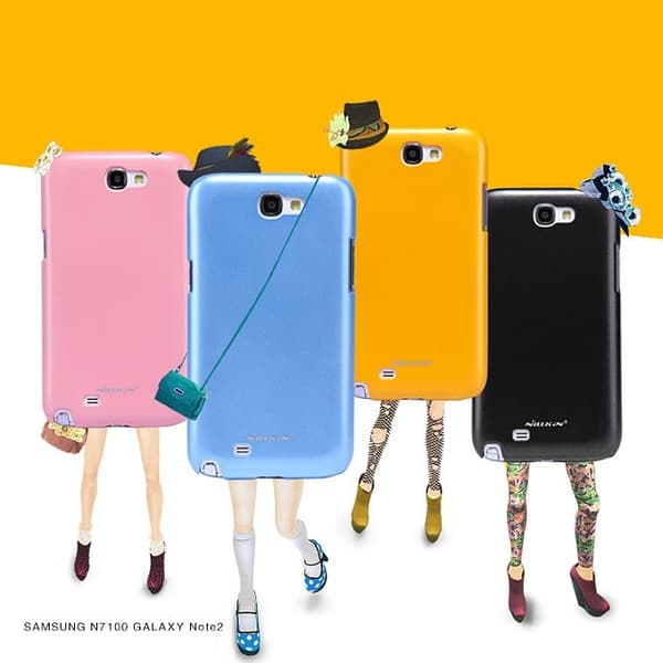 Nillkin Baksideskal till Samsung Galaxy Note II (Svart) + Skärmskydd