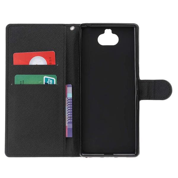 Plånboksfodral Sony Xperia 10 Plus - Svart med Fjärilar