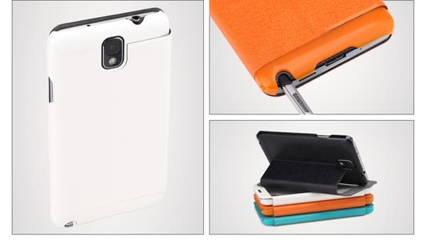 Rock Excel Window Cover Fodral till Samsung Galaxy Note 3 (Vit)