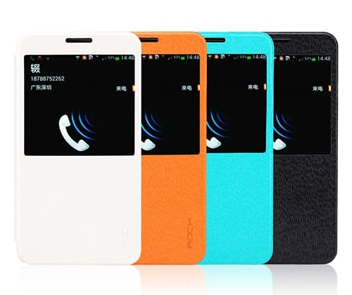 Rock Excel Window Cover Fodral till Samsung Galaxy Note 3 (Vit)