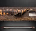 Miniatyrbild 6 av 11: Qialino Äkta Läder BaksideSkal till Samsung Galaxy S6 Edge - MörkBlå