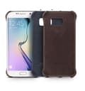 Miniatyrbild 2 av 11: Qialino Äkta Läder BaksideSkal till Samsung Galaxy S6 Edge - MörkBlå