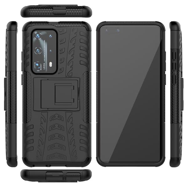 Tyre Kickstand mobilskal till Huawei P40 Pro - Svart