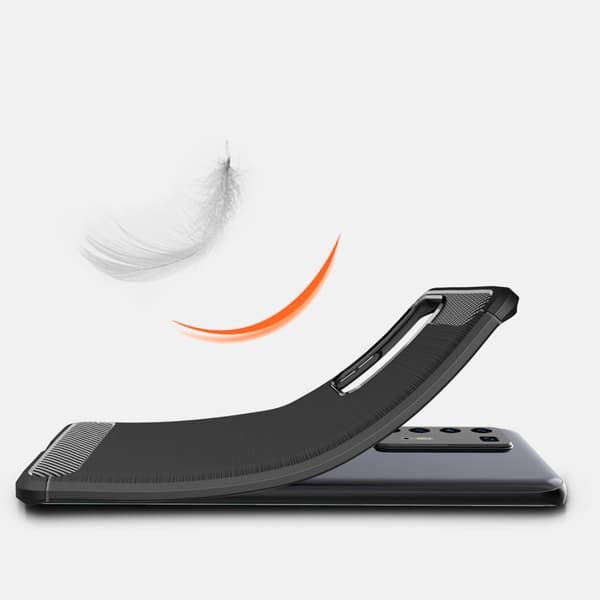 Carbon Fiber mobilskal till Huawei P40 Pro - Blå