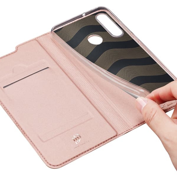 Dux Ducis Skin Series Plånboksfodral Huawei P40 Lite E - Rose Gold
