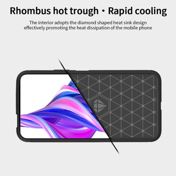 MOFI Carbon Fiber Mobilskal Huawei P Smart Pro - Svart