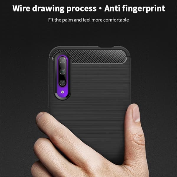 MOFI Carbon Fiber Mobilskal Huawei P Smart Pro - Svart