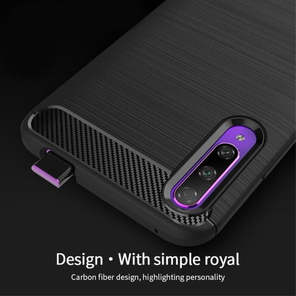 MOFI Carbon Fiber Mobilskal Huawei P Smart Pro - Svart