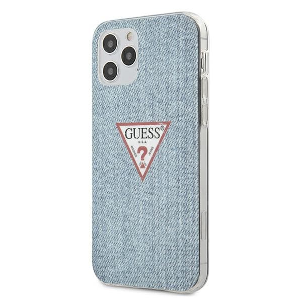 Guess iPhone 12 & 12 Pro skal Jeans ljus Blå