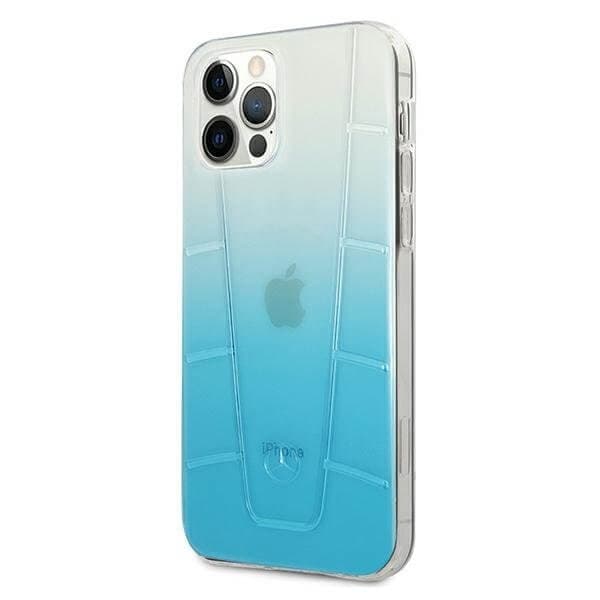 Mercedes Case iPhone 12 & 12 Pro Skal Blå Transparent Line