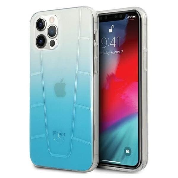 Mercedes Case iPhone 12 & 12 Pro Skal Blå Transparent Line