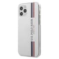 Miniatyrbild 3 av 5: U.S. Polo Assn. Tricolor Collection iPhone 12 & 12 Pro Skal Vit