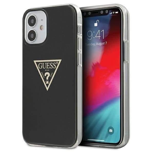 Guess Skal iPhone 12 mini Metallic Collection - Svart