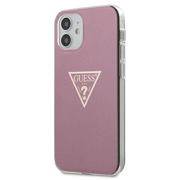 Guess Skal iPhone 12 & 12 Pro Metallic Collection - Rosa