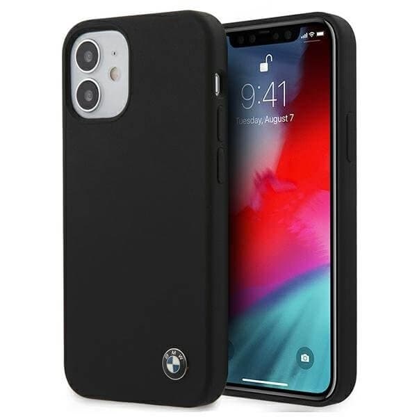 BMW Case Silikon Signature iPhone 12 mini 5,4" skal Svart