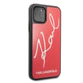 Miniatyrbild 5 av 5: Karl Lagerfeld Skal iPhone 11 Pro Signature Glitter - Röd