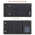 Miniatyrbild 5 av 11: DG.MING iPhone 12 Pro Max Skal Magnetic Wallet Med Kickstand - Svart