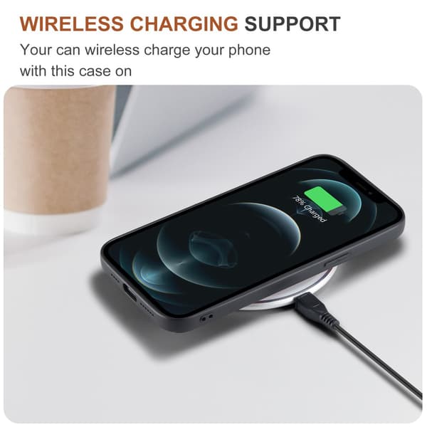 DG.MING iPhone 12 Pro Max Skal Magnetic Wallet Med Kickstand - Svart