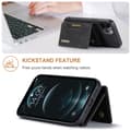 Miniatyrbild 9 av 11: DG.MING iPhone 12 Pro Max Skal Magnetic Wallet Med Kickstand - Svart