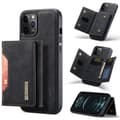 Miniatyrbild 2 av 11: DG.MING iPhone 12 Pro Max Skal Magnetic Wallet Med Kickstand - Svart