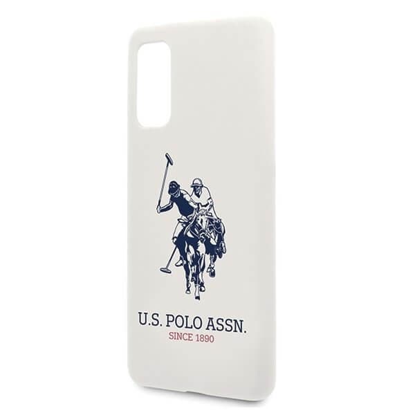 U.S. Polo Assn. Silicone Collection Samsung Galaxy S20 G980 Skal Vit