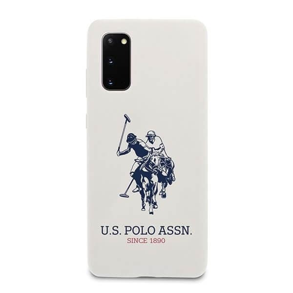 U.S. Polo Assn. Silicone Collection Samsung Galaxy S20 G980 Skal Vit
