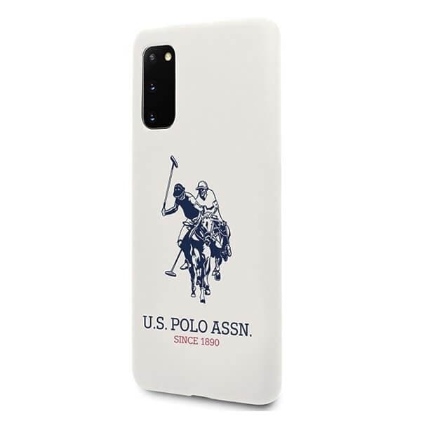 U.S. Polo Assn. Silicone Collection Samsung Galaxy S20 G980 Skal Vit