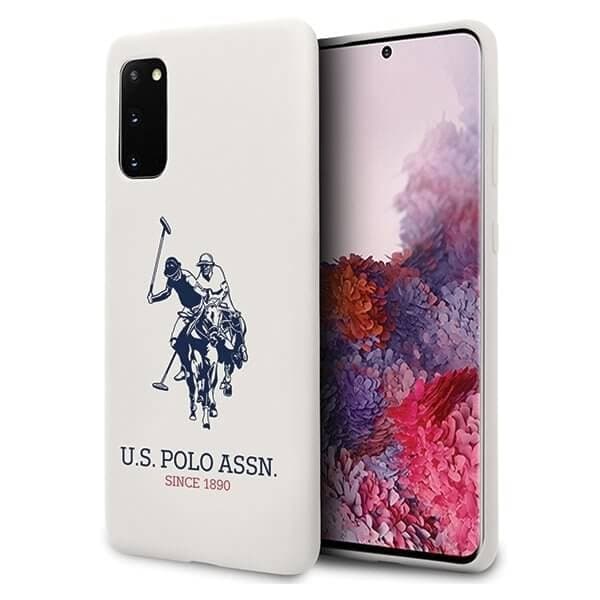 U.S. Polo Assn. Silicone Collection Samsung Galaxy S20 G980 Skal Vit
