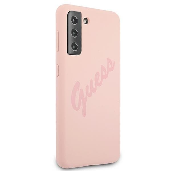 Guess Skal Galaxy S21 Plus Script Vintage - Rosa