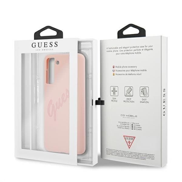 Guess Skal Galaxy S21 Plus Script Vintage - Rosa